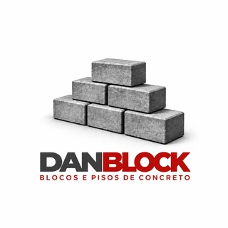 Logo DanBlock — Blocos e Pisos de Concreto